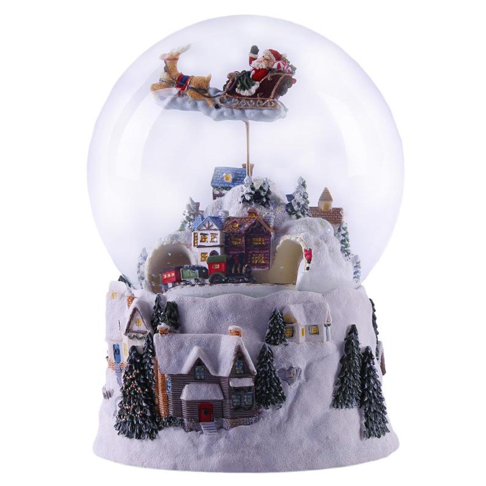 de música de Bola de Globo de Nieve para niñas Pueblo navideño Globo de | de música luminosa de globos de nieve para regalo de cumpleaños de decoración del hogar