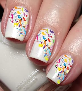 Paint Splatter Nail Art Decal Sticker
