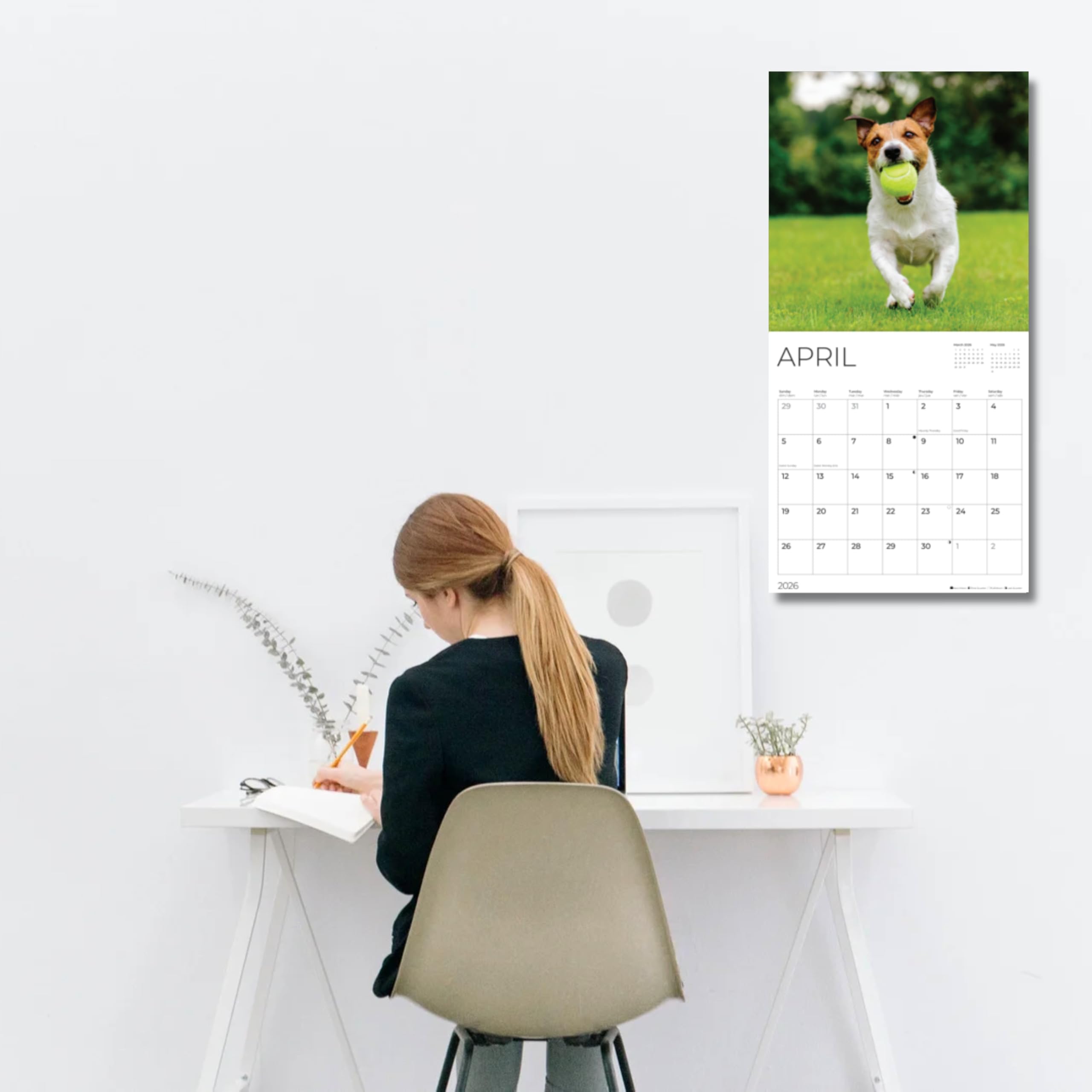Dogs And Puppies 2026 Wall Calendar | 12x24 Open, Thick Paper | Dog Photography Calendar For Office, Kitchen, Gift | Pacific Waters Press - View #6