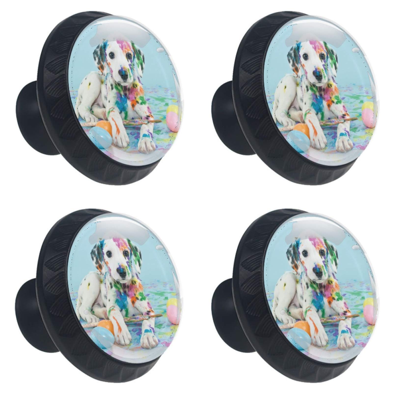 Boutons de meuble ronds carlin en verre pour décorer la chambre enfant