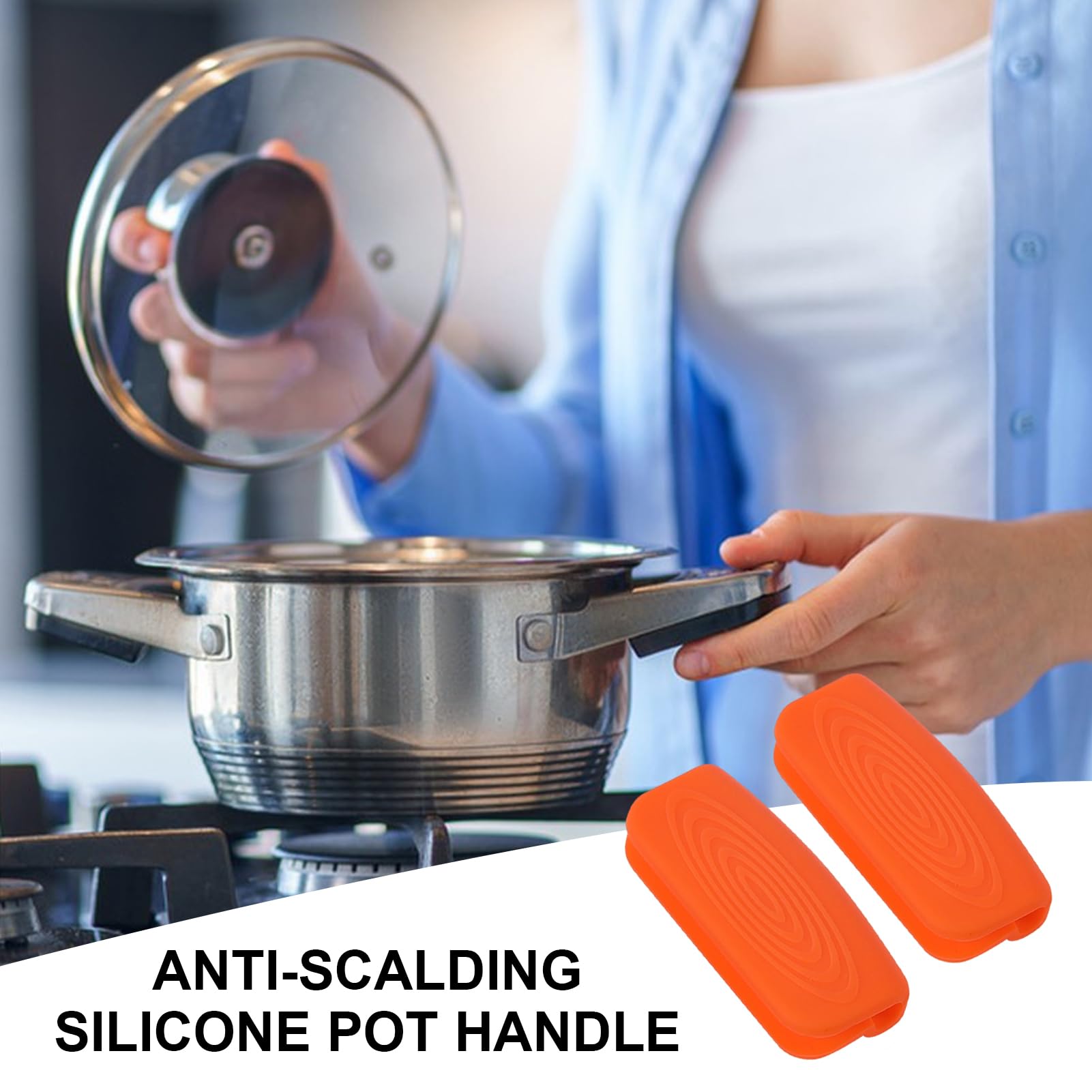 Produktbild von XPEX 3 Paare Topfgriff Hitzeschutz Silikon Topfgriffe Für