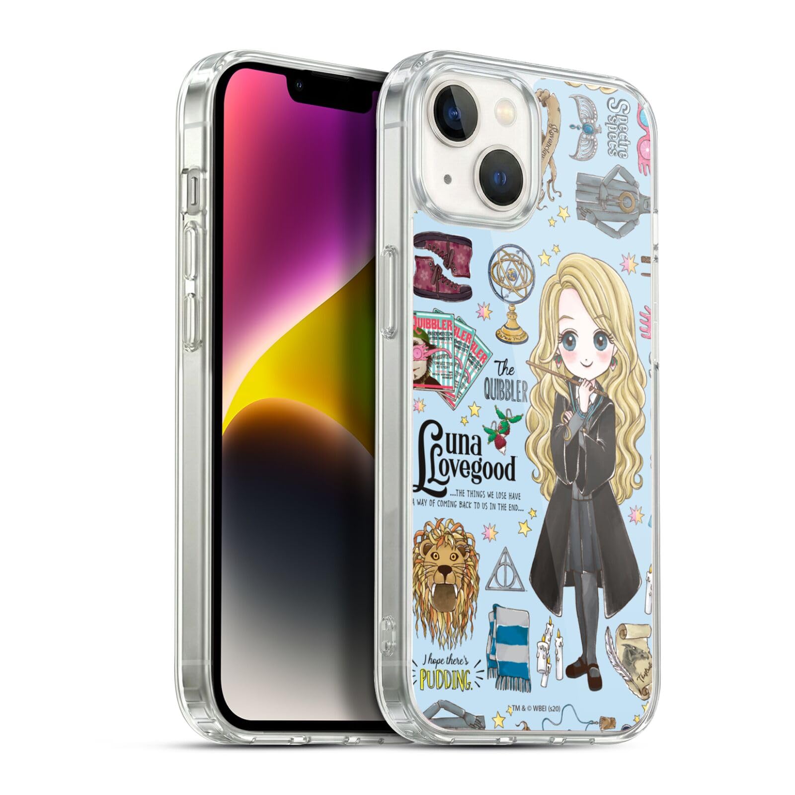 Head Case Designs Licenciado Oficialmente Harry Potter Patrón Luna Reliquias de la Muerte XXXVII Caso Funda de Gel Suave Compatible con Apple iPhone 12 / iPhone 12 Pro — view 169