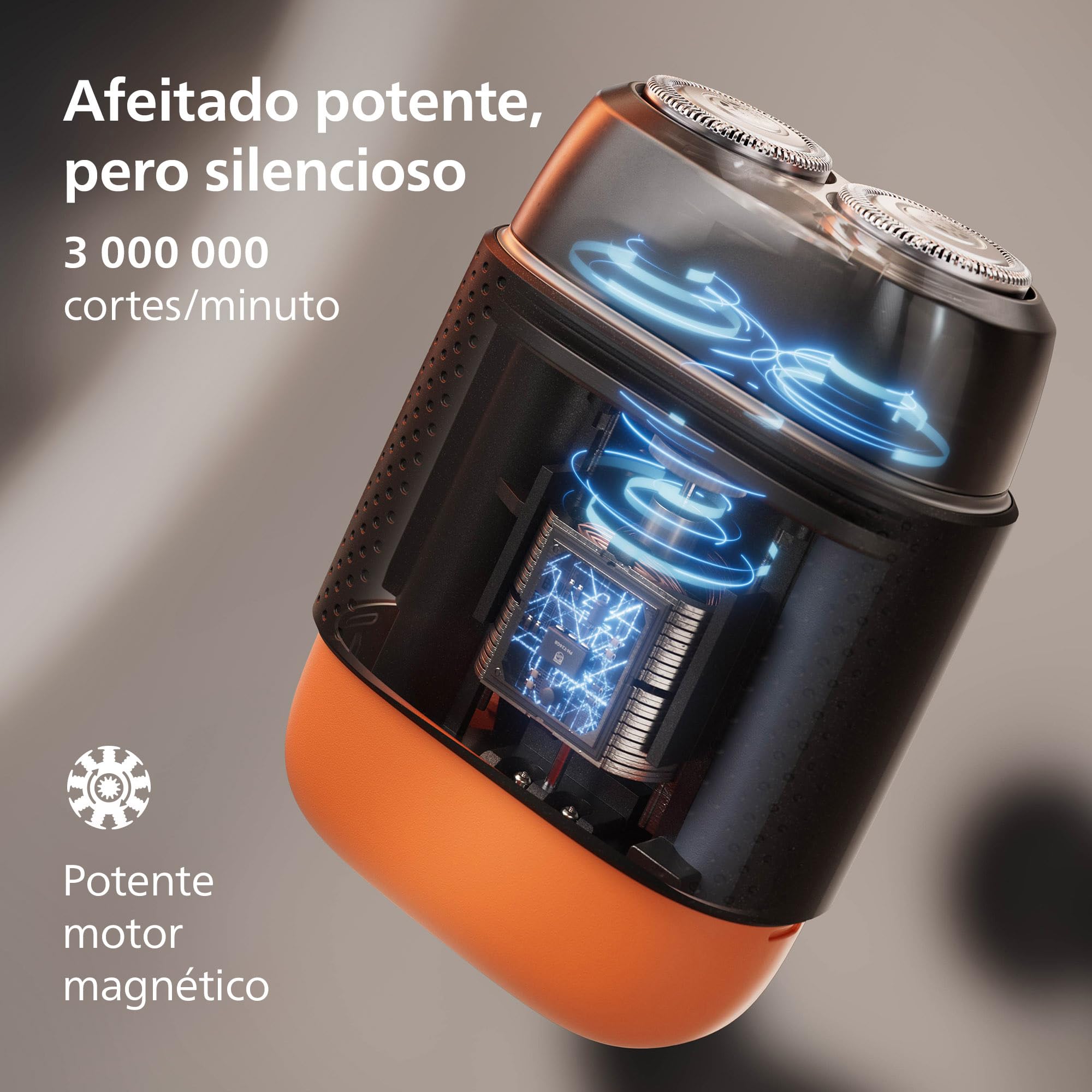 Philips Serie 500 Afeitadora eléctrica compacta, sistema Levanta y Corta, cuchillas SteelPrecision, cabezales flotantes 3D, afeitado en seco y húmedo, funda y bloqueo de viaje, tapa magnética, S595/05