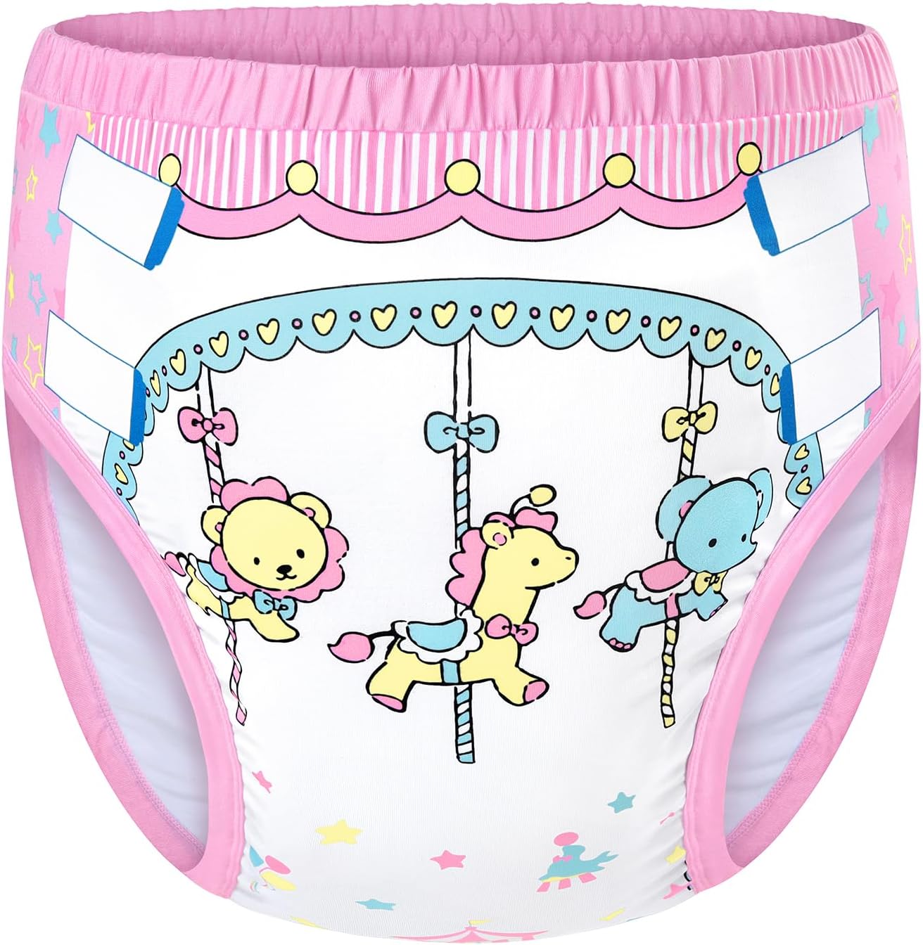 Littleforbig Soft Silky Underwear Comfortable Washable Reusable Adult Training Pants - Little Circus L