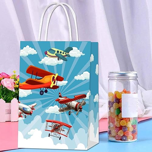 Miniatura 3 de YNOUU Bolsas de golosinas para aviones  Bolsas de golosinas para fiestas de avión, bolsas de regalo de aviones, suministros de fiesta de baby shower