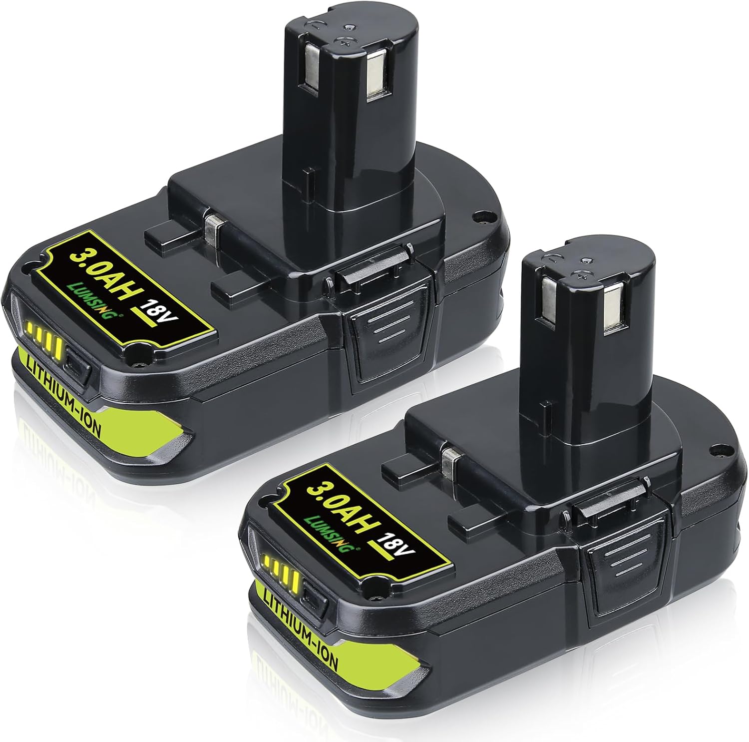 Amazon.com: LUMSING 2Pack P102 3.0Ah 18V Lithium-Ion Replacement for ...