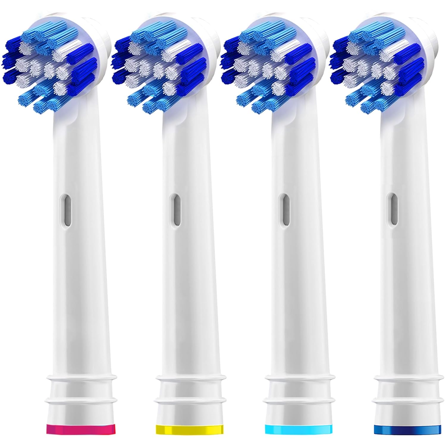 Replacement Brush Heads Compatible with OralB Braun- Pack of 4 Professional Electric Toothbrush Heads- Precision Refills for Oral-b
