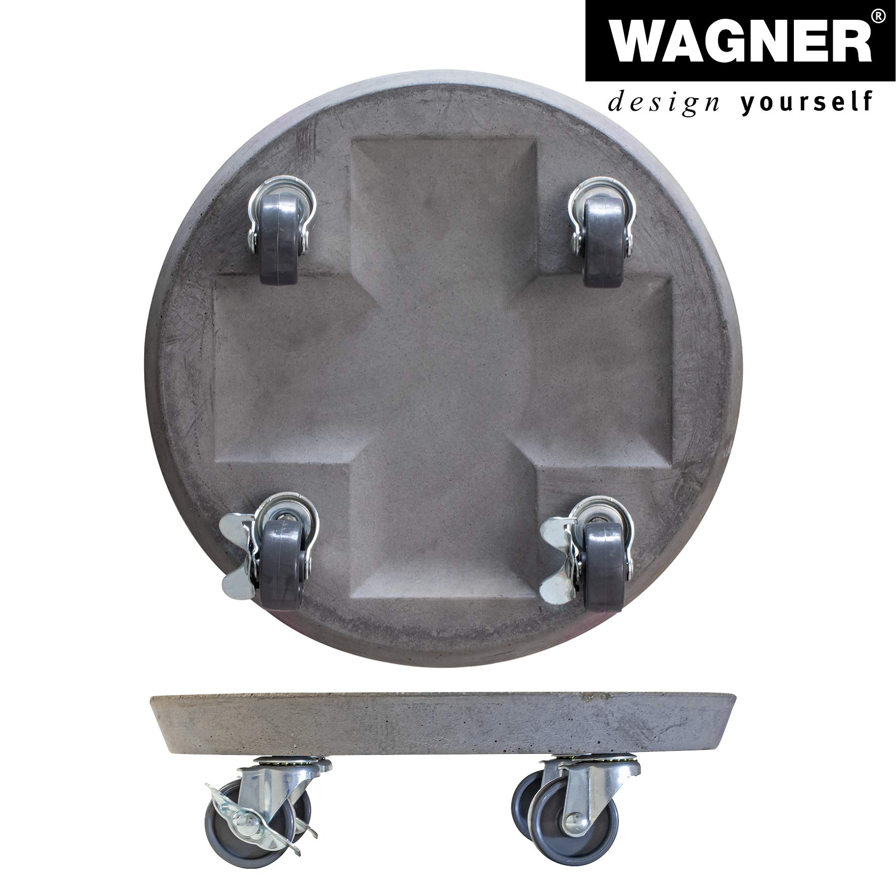 WAGNER Plantentrolley gh0903 cement grijs 28 cm H 7.5 cm kopen