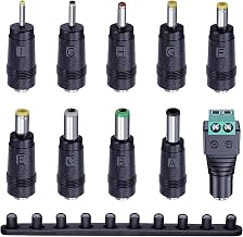 10pcs DC Plug Universal AC-DC Power Adapter Socket 2.5x0.7mm/3.0x1.1mm/3.5x1.35mm/4.0x1.7mm/4.8x1.7mm/5.5x1.7mm/5.5x1.7mm/5.5x2.5mm/6.3x3.0 6.0 x 4.4mm DC Barrel Jack Socket