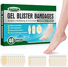 Blister Bandages for Feet | Toes - 40Pcs Waterproof Blister Prevention for Foot- Super Adhesive, Long-Lasting, Invisible Blister Bandages & Blister Pads & Blister Cushions