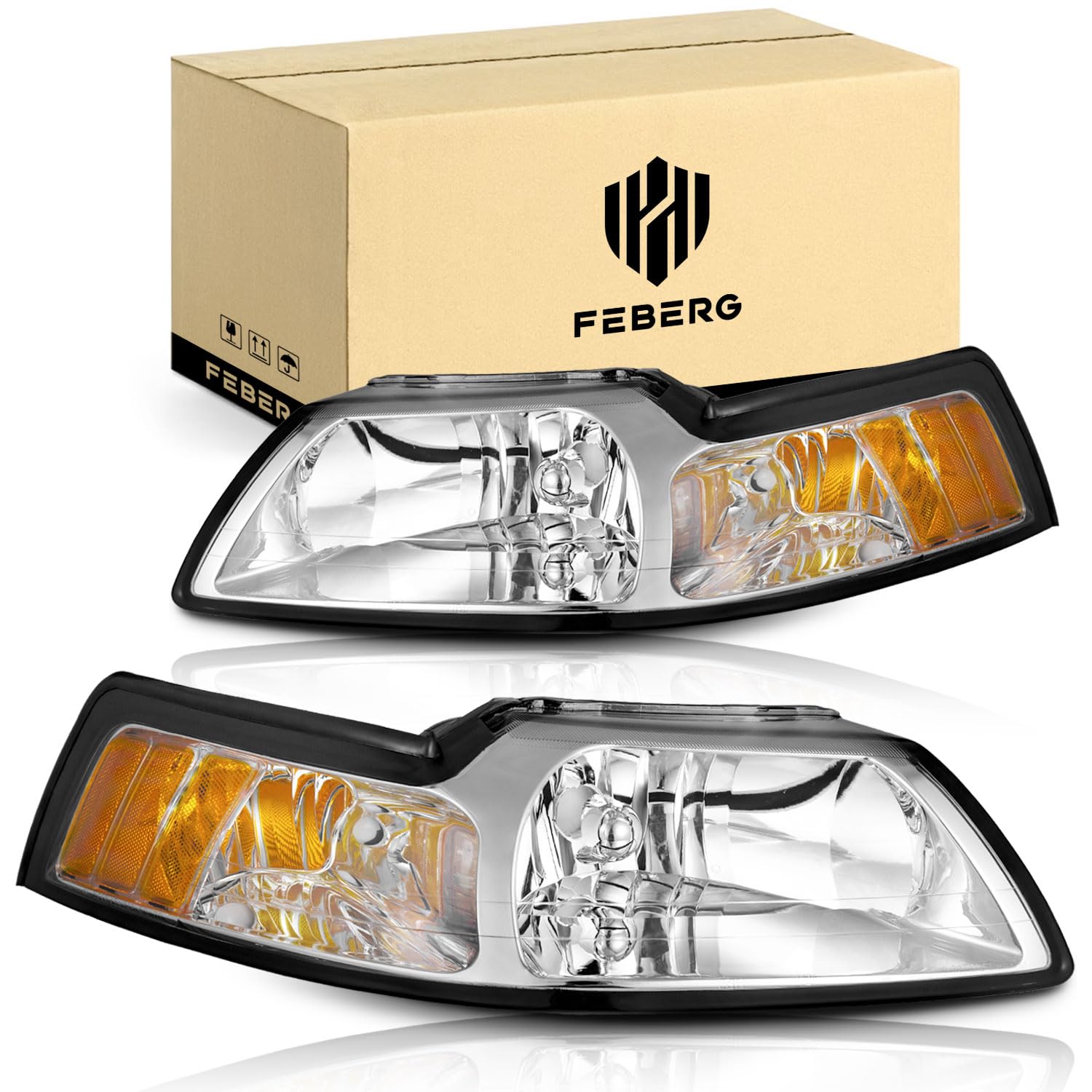 Amazon.com: FEBERG [OE Style Anti-Yellowing Headlights Compatible