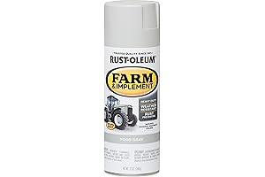 Rust-Oleum 280138 Farm & Implement Spray Paint | Light Gray Performance