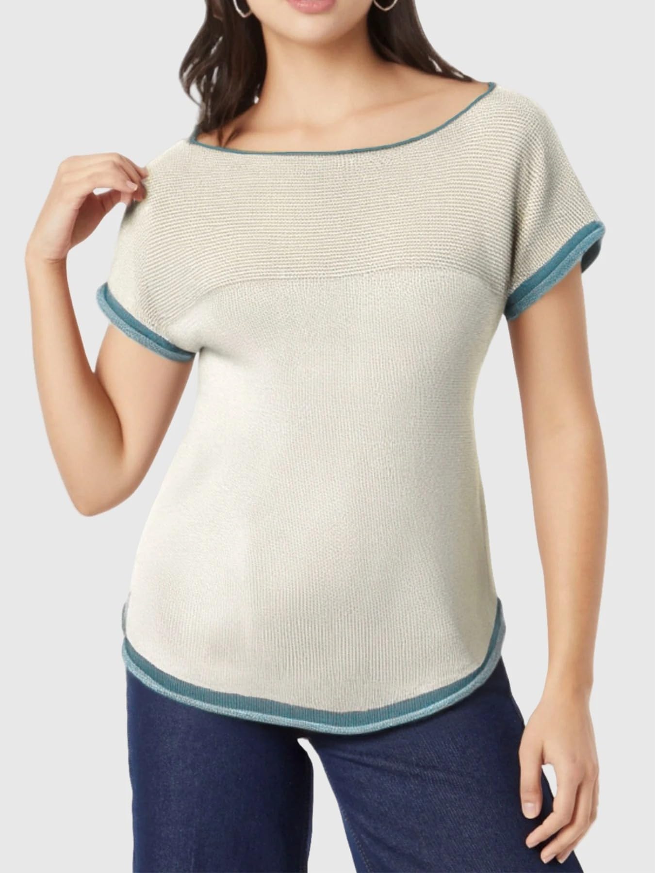 MORISTE T-Shirt a Maglia Aderente Donna, Top Estivo Traspirante Maniche Corte