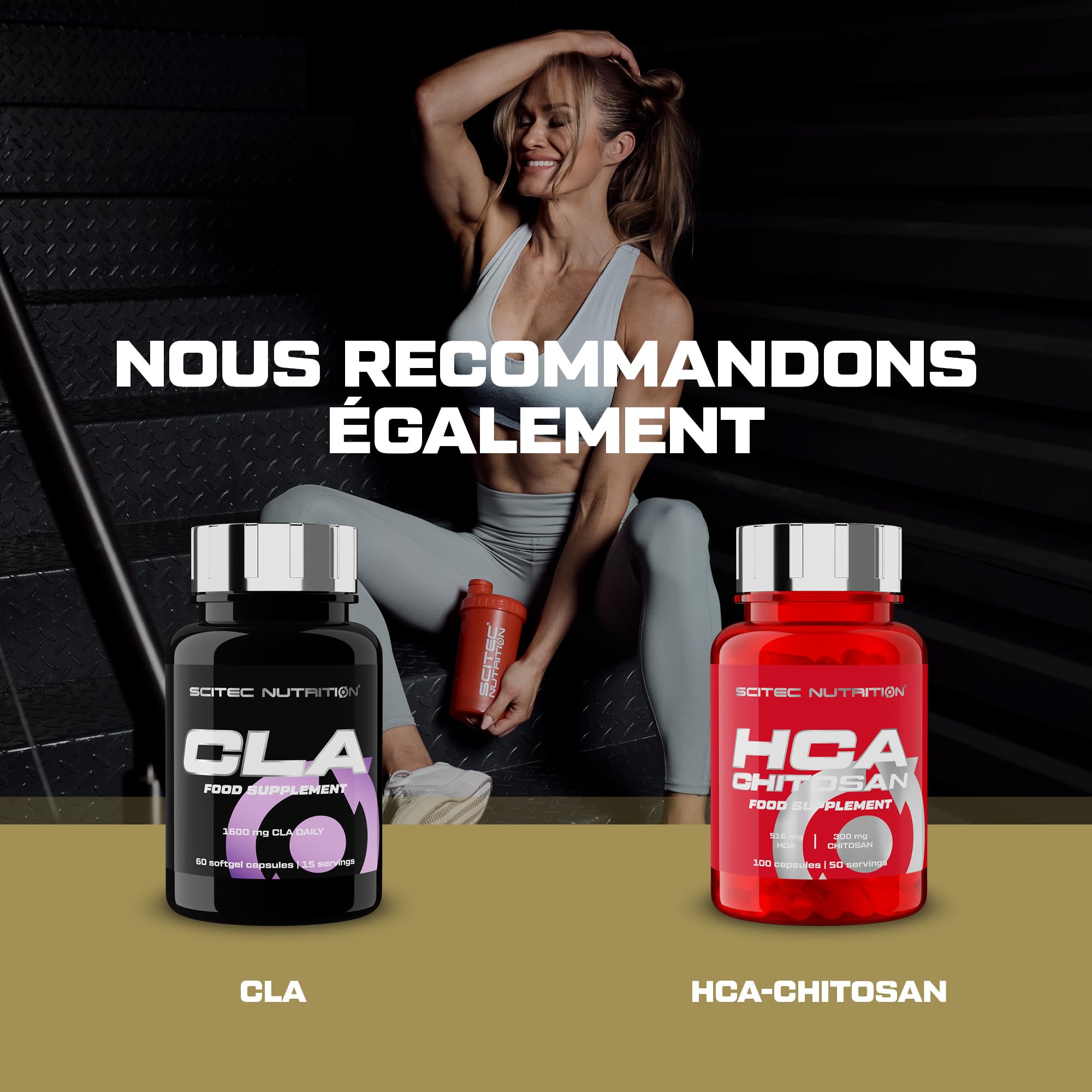 Scitec Nutrition Mega Carni 1000 | 1000 mg de L-carnitine L-tartrate par portion | Formule haute dose | Sans caféine, 60 méga gélules