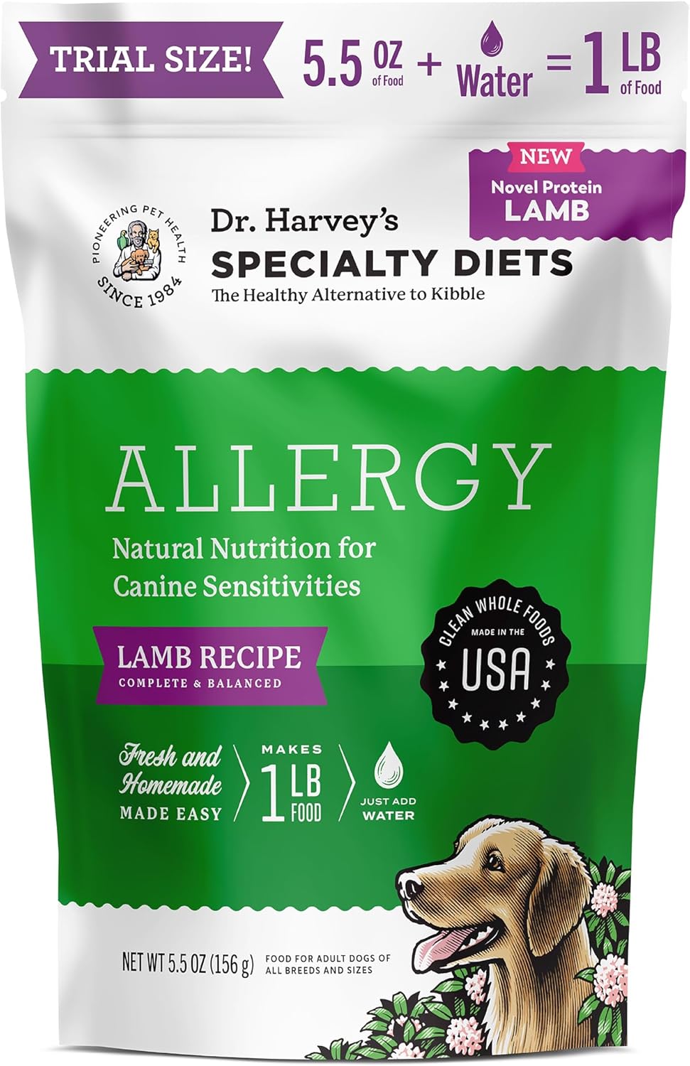 Dr. Harvey's Specialty Diet Allergy Lamb Recipe, Human