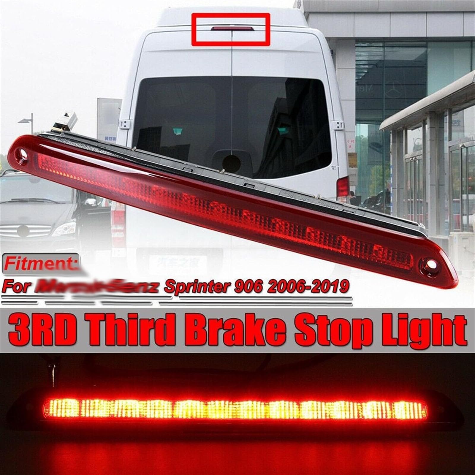 Drittes Bremslicht For M-er&-ce&d-e&s Sp-r&-in&t-er 906 2006–2019 3. Bremsleuchte Montage