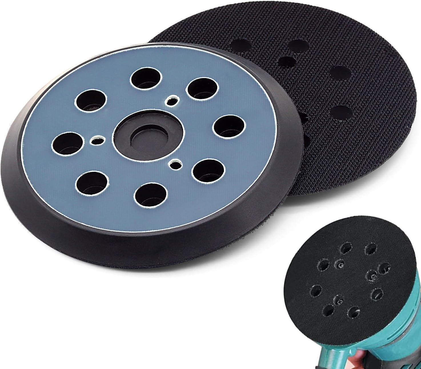 5Inch Orbital Sander Pad for Makita BO5010/K,8Hole Hook and Loop