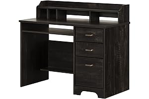 Multifunctional Masterpiece: South Shore Versa Computer Desk with Hutch