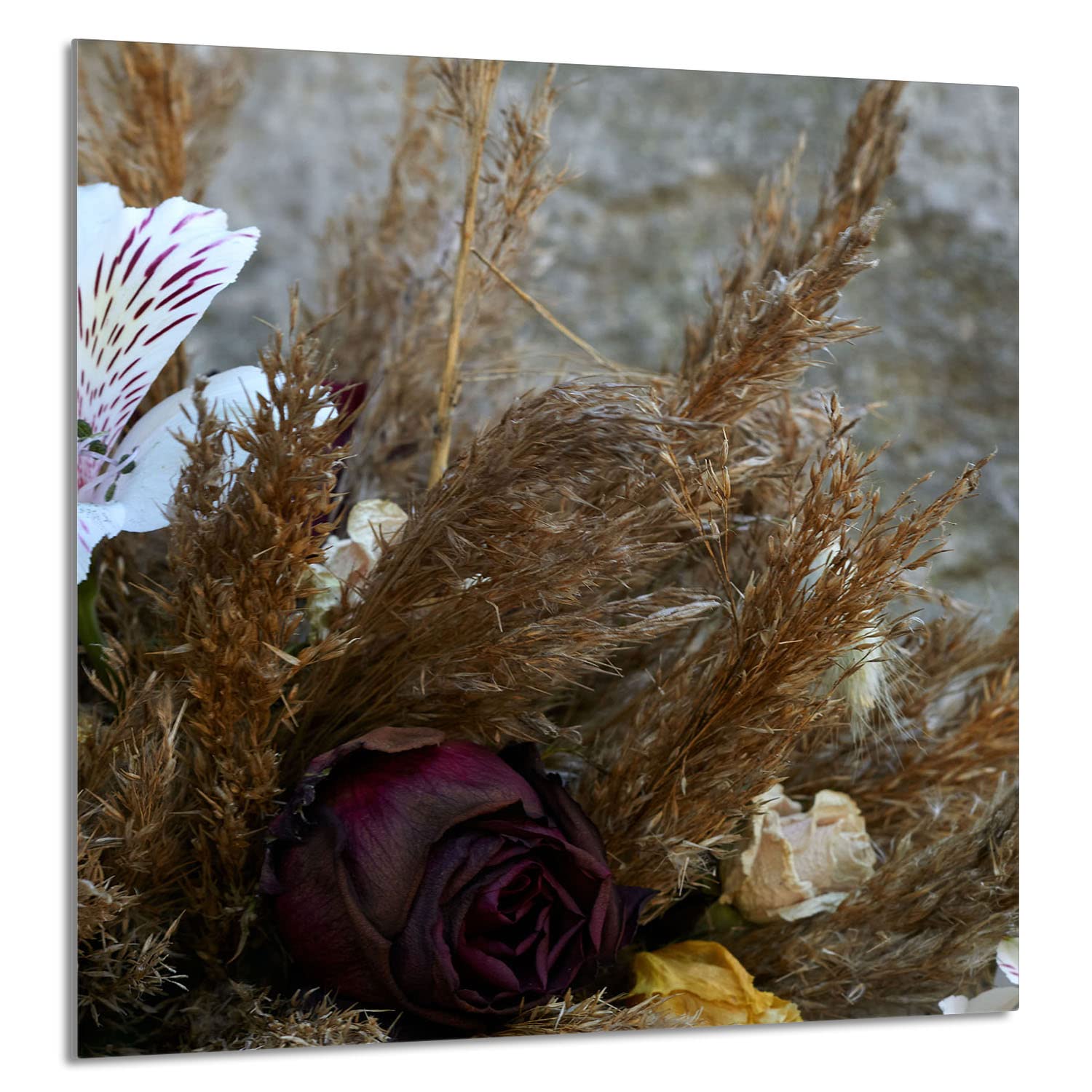 Szklany panel ochronny do kuchni Lacobel, szklana płyta ochronna na kuchenkę, 60x65 cm, szklana deska do krojenia, ochrona przed rozpryskiwaniem, uniwersalna, ORCHIDEA