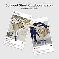 Vista 5 de PUPTECK Calcetines antideslizantes para perros con agarres de doble cara para perros pequeños, medianos y grandes, suelos de madera dura que evitan