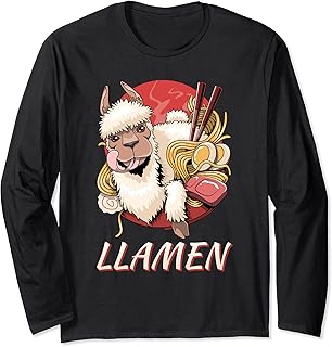 Llamen a los divertidos fideos japoneses Ramen Manga Larga