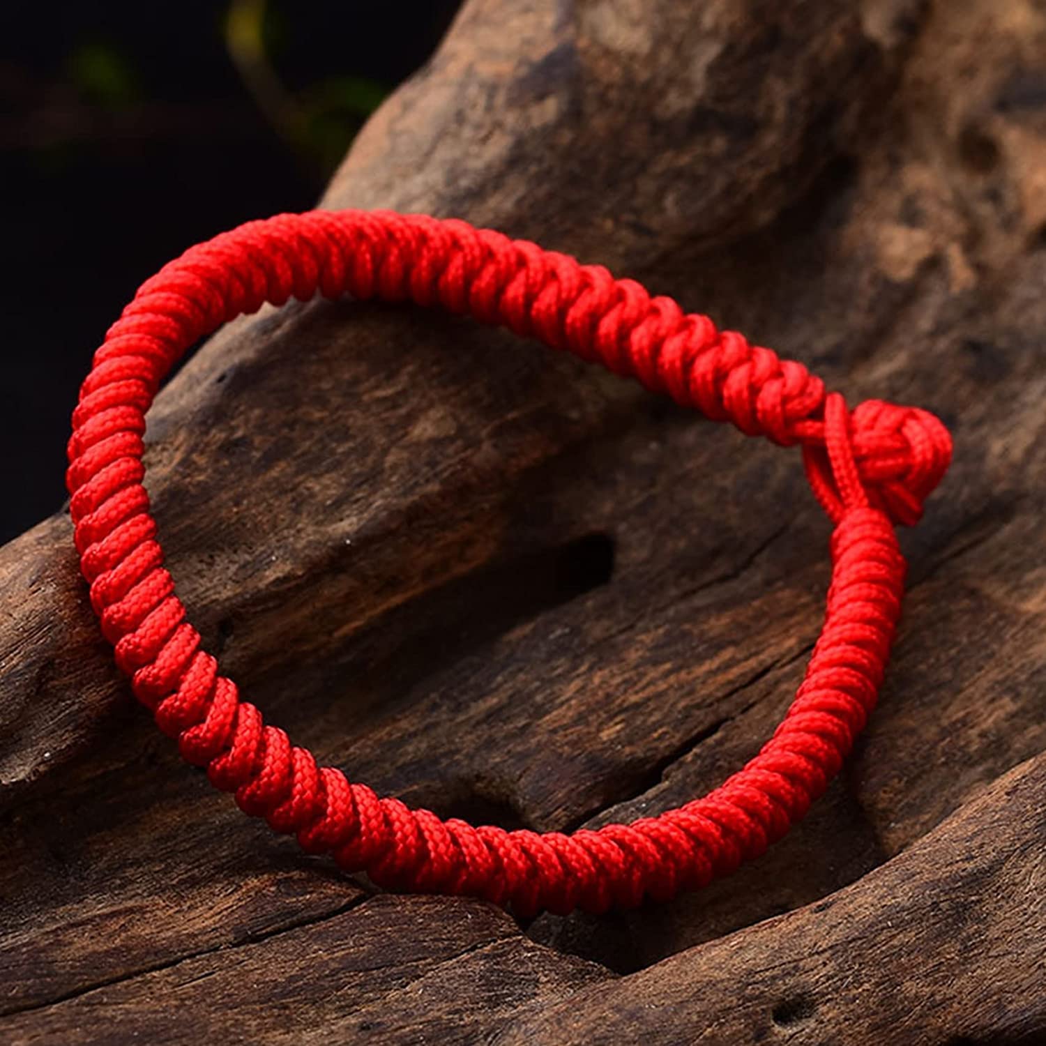 Cuerda de Mano， Pulsera de Hilo Rojo Pulsera for Mujeres Hombres Pulsera de Riqueza Pulsera roja Tejida a Mano Amuleto Cuerda de la Suerte Cordón Rojo