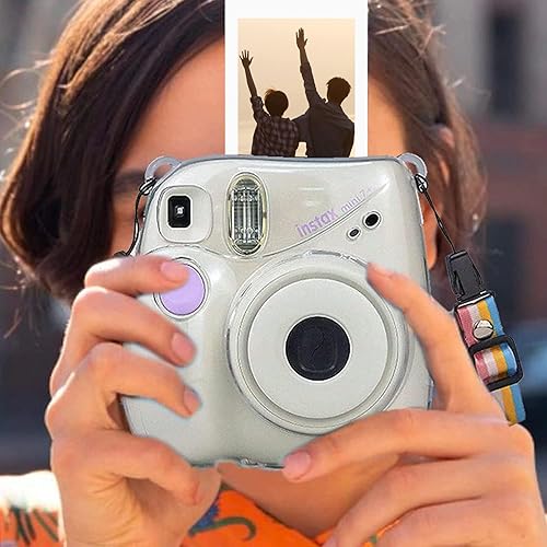 Miniatura 4 de MUZIRI KIKONKOO - Funda transparente para cámara Fuji Instax Mini 7+ Mini 7 Plus con correa ajustable