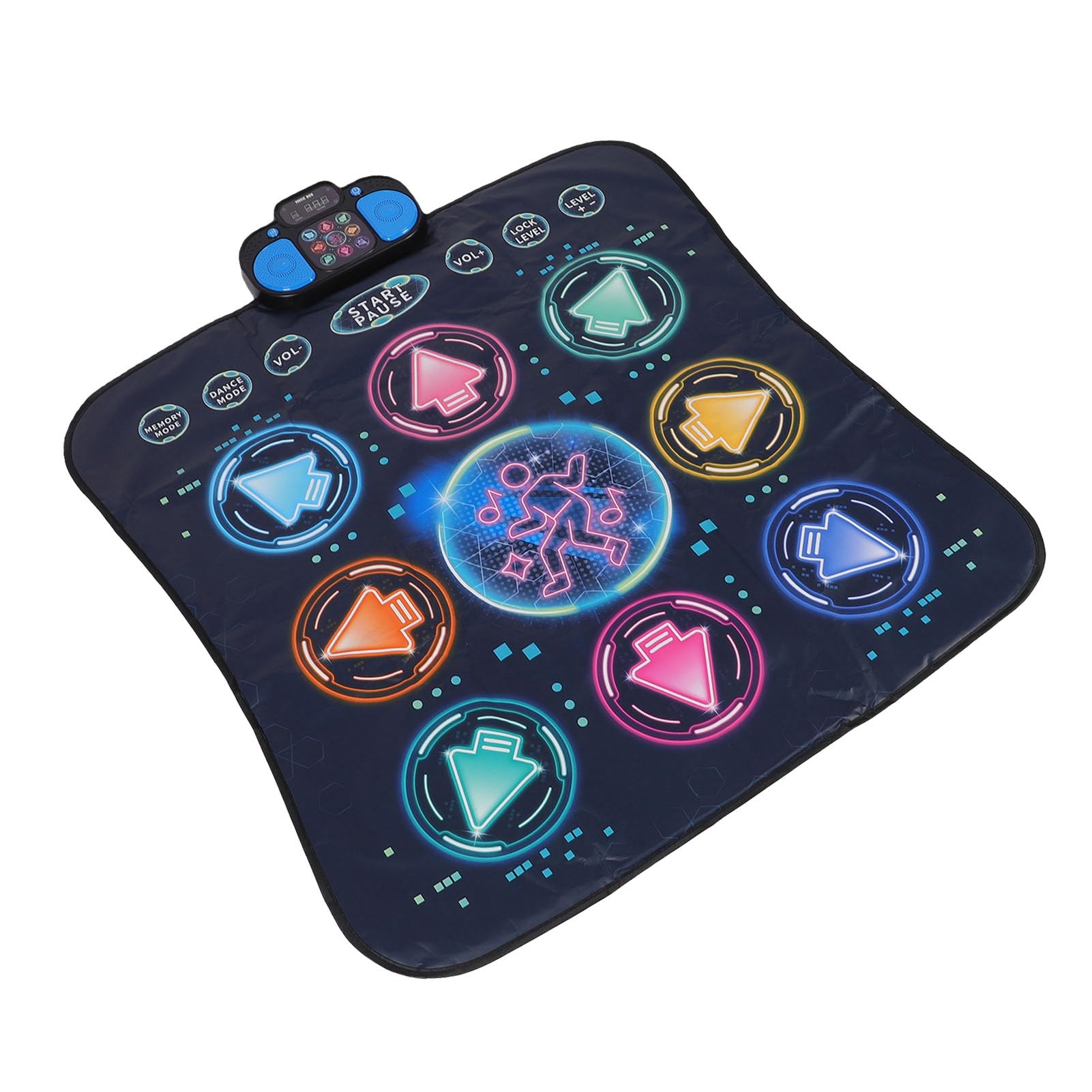 EMUKOEP Alfombra de Baile para Niños, Juguete de Juego con Almohadilla de Baile Electrónica única con Diferentes Niveles de Dificultad para Familias o Escuelas, 35,8 X 34,4 Pulgadas