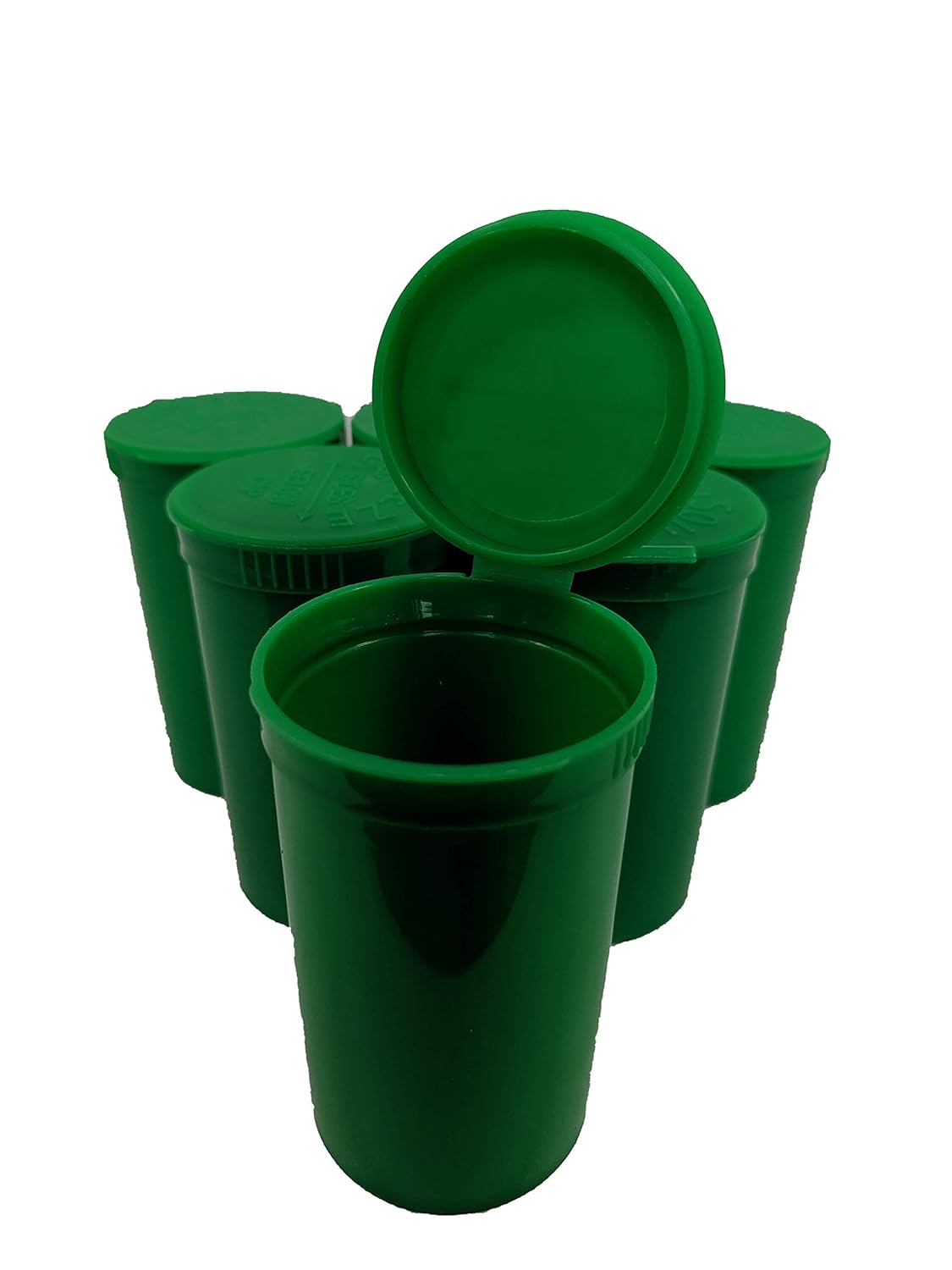 UUC Pack of 50-Green 30 Dram Pop Top Bottle Rx Vial Medical Grade Pill Box Herb Container