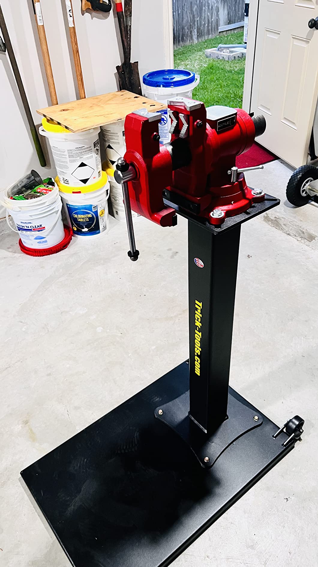 37/mo Finance VersaMount Mobile Vise and Grinder Floor Pedestal