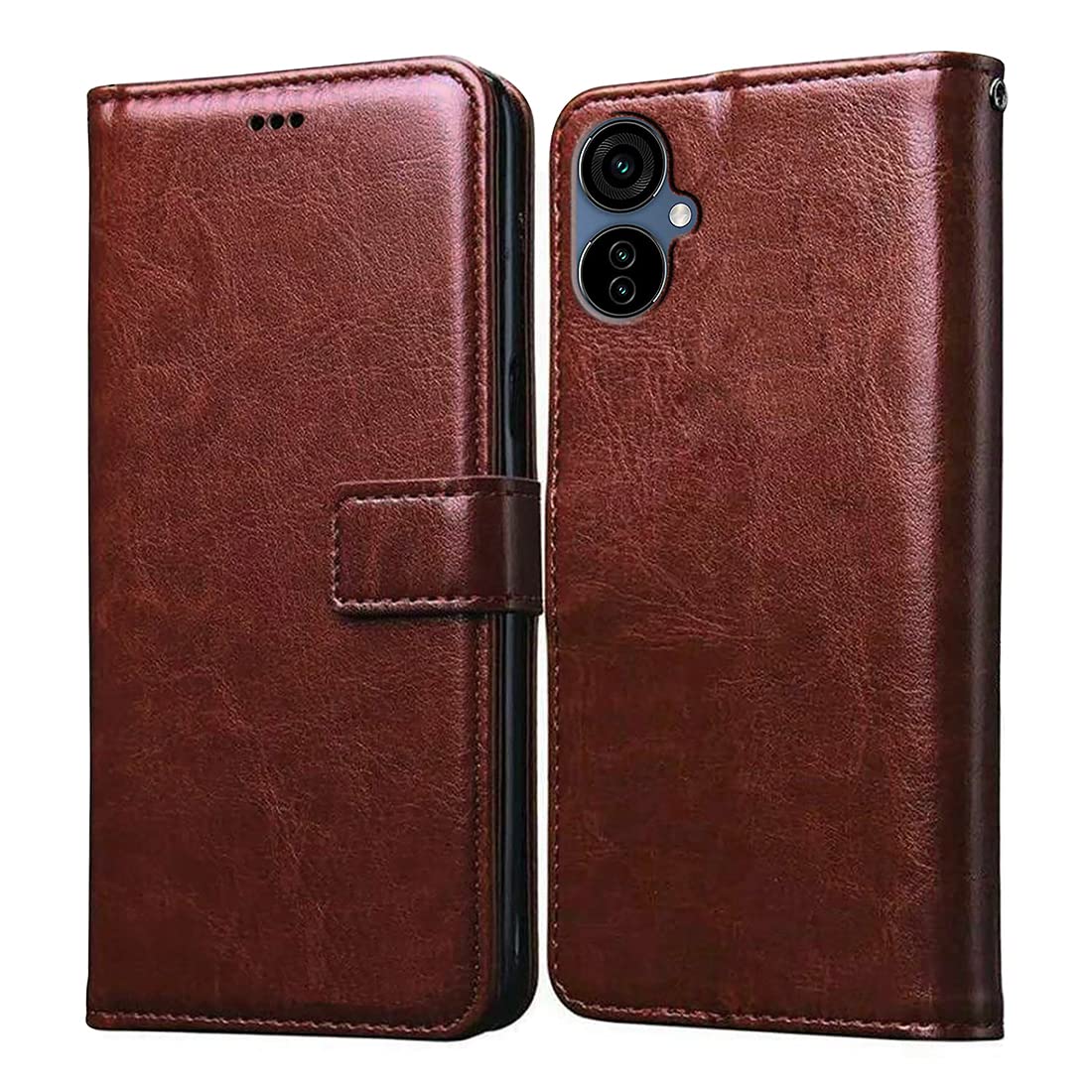 Casotec Flip Cover for Tecno Camon 19 Neo 4G | Premium Leather Finish | Inbuilt Pockets & Stand | Flip Case for Tecno Camon 19 Neo 4G (Brown) (B0BFBP95RZ) Amazon Price History, Amazon Price Tracker
