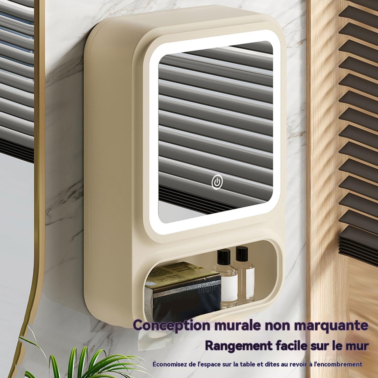 Mobiletto Con Specchio Per Il Bagno Porta Magnetica, Ripiano, Mensola, | Specchiera Bagno Portaoggetti Per Shampoo Trucco Sapone Cura Pelle Doccia Cosmetici Portaoggetti