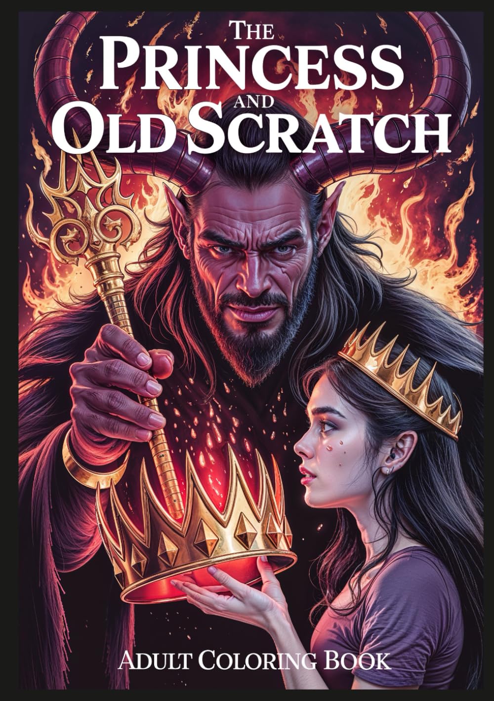 THE PRINCESS AND OLD SCRATCH: ADULT COLORING BOOK