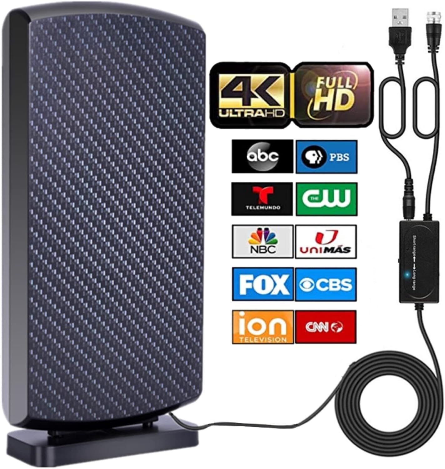 500+ Miles Range TV Antenna for Smart TV Digital HD TV