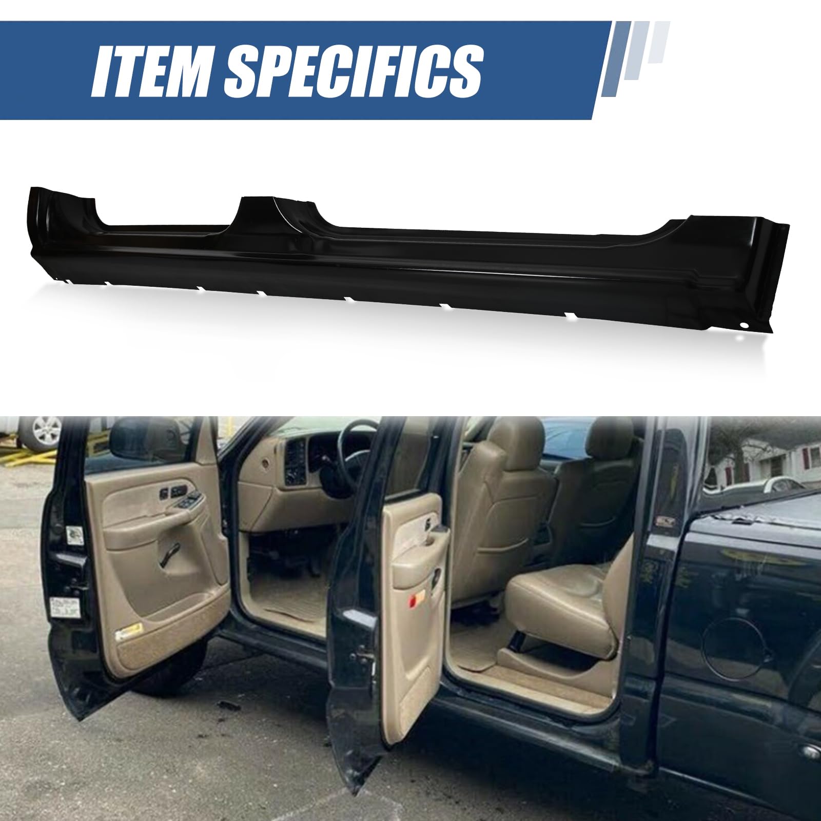Rocker Panels & Cab Corners Compatible with 1999-2007 GMC image 4