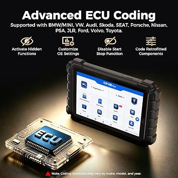 TOPDON ONE Plus OBD2 Scanner, Diagnostic Tool with ECU Programming & Coding | Professional Bidirectional Scan Tool, 50+ Reset, J2534 Pass-Thru/DoIP, Car Scanner with Topology Mapping, 2 Year Free Update