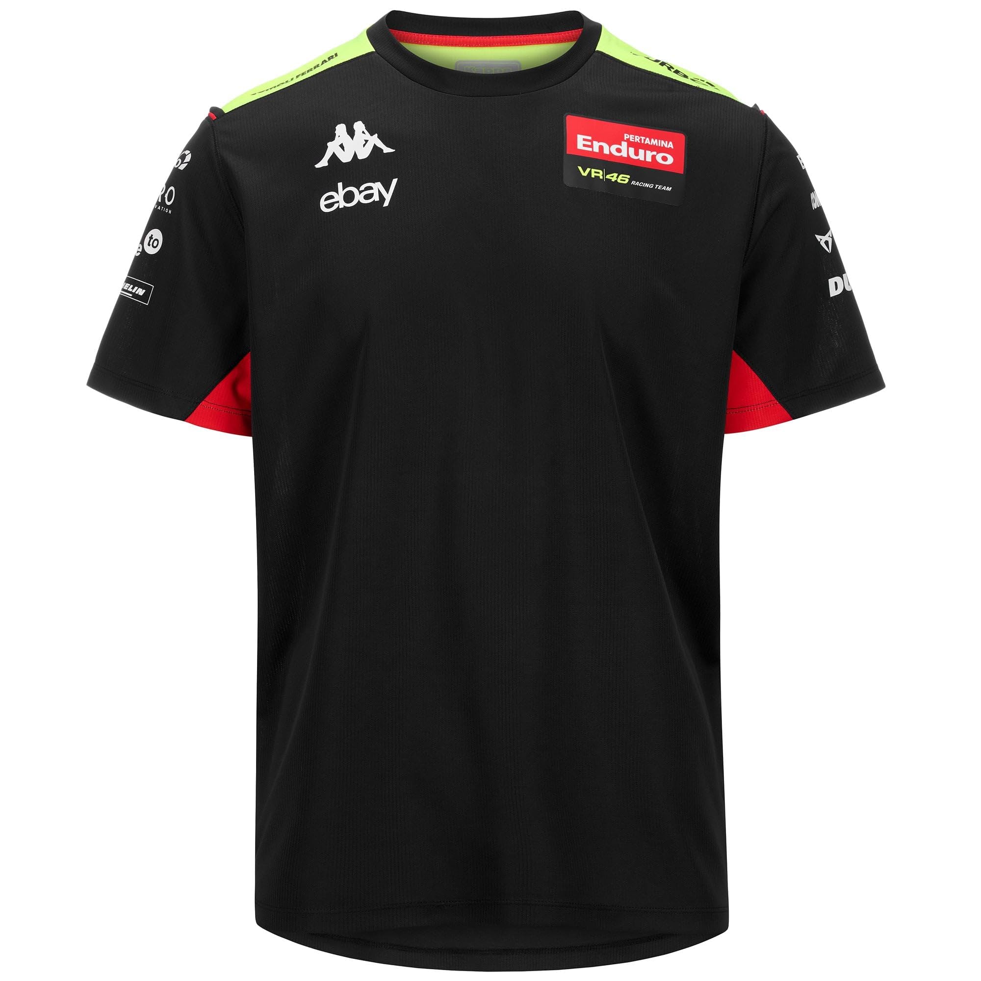 Kappa Unisex Vr46 Team Pertamina T-Shirt (1er Pack)