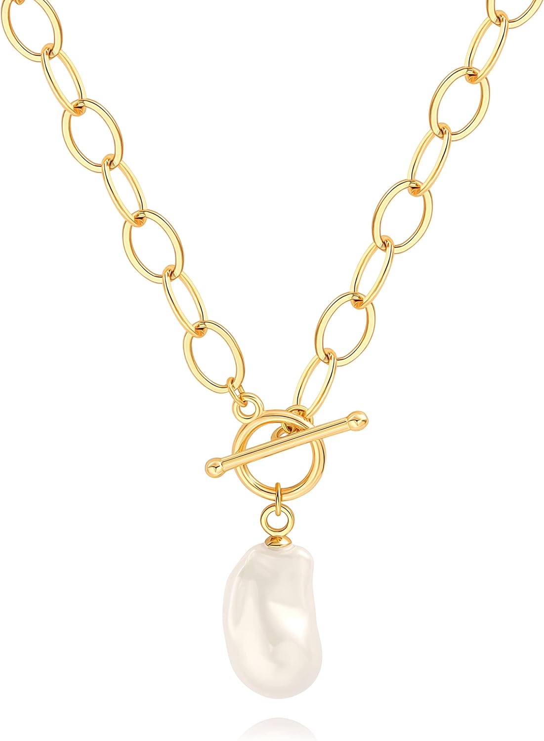 18K Gold Plated Conch Shell Pendant Necklace for Women Coastal Inspired Dainty Chain Necklace Minimalist Beach Jewelry Handmade Necklace