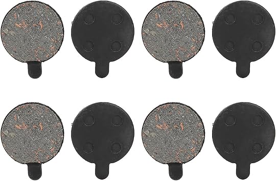 4 Pairs Disc Brake Pads, Electric Scooter Brake Pads, Bicycle Brake Pads Brake Disc Rotor, Semi Metal Brake Pads Replacement for 10in Electric Scooter