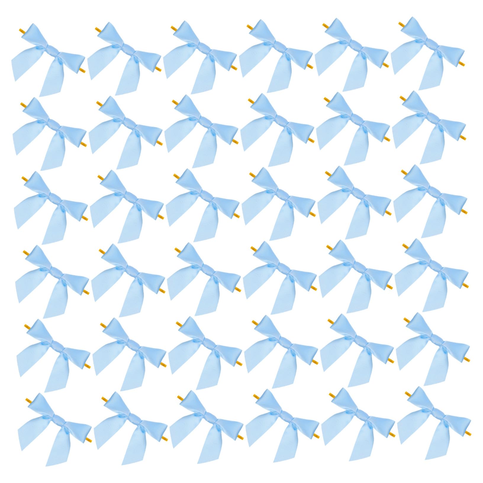 100 Piezas Lazos de Cinta Preatados con Alambre para Embalaje Bows Decorativos de Cierre Rápido para Bolsas de Regalo Fiestas Bodas y Manualidades DIY