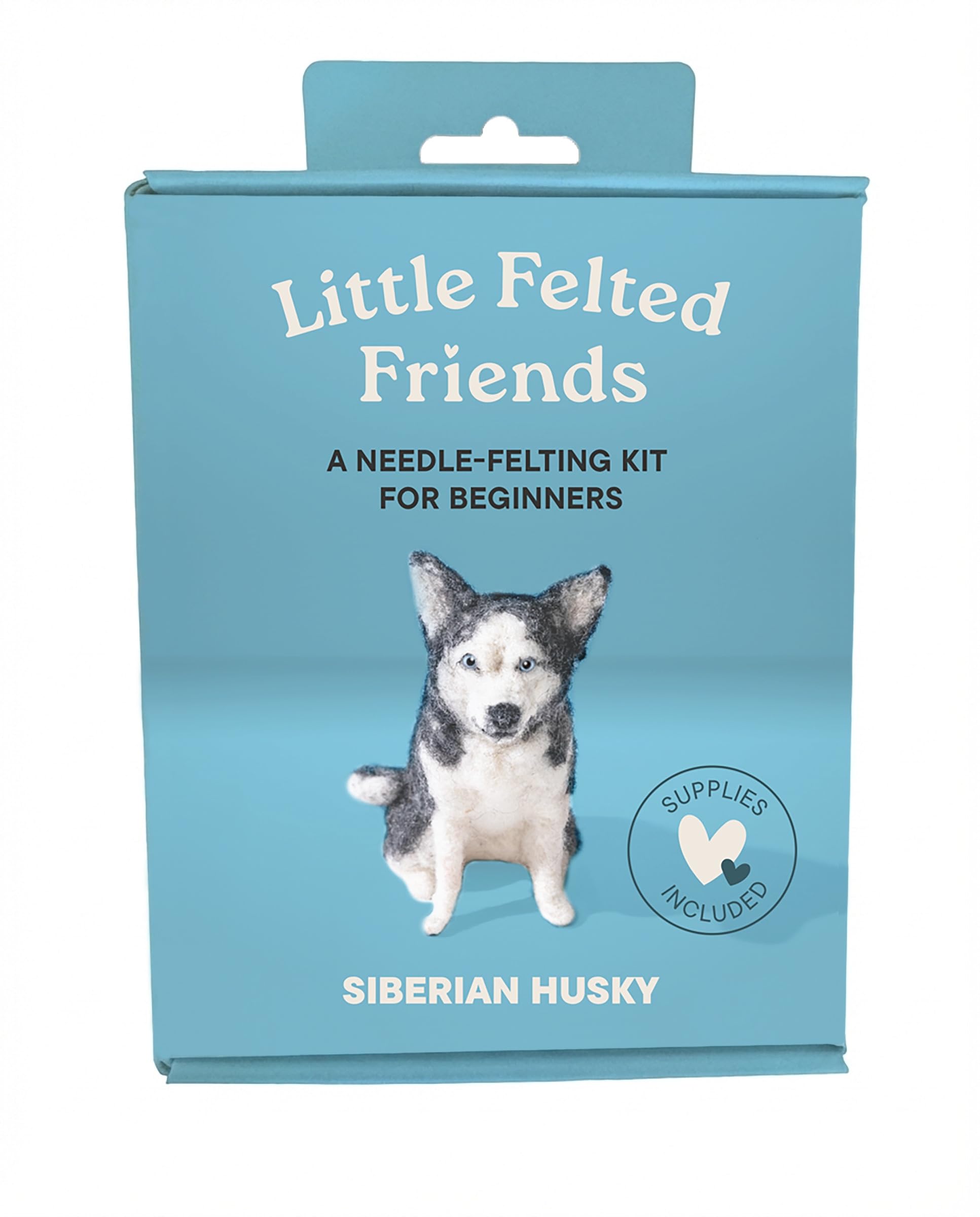 Little Felted Friends: Siberian Husky - Dog Needle-Felting Beginner Kits with Needles, Wool, Supplies, and Instructions