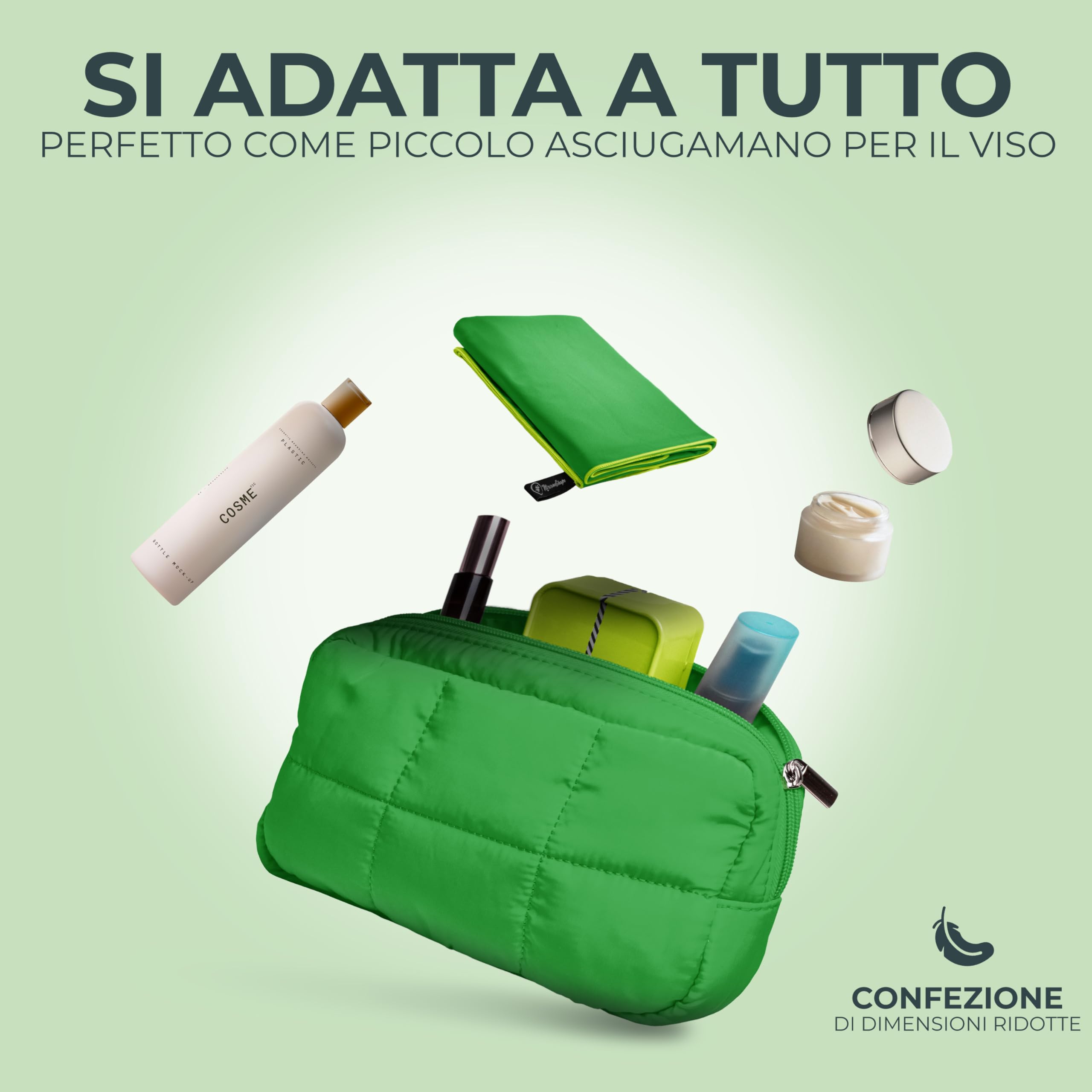 NirvanaShape Asciugamani in microfibra | assorbenti, leggeri, asciugano in fretta | Asciugamani da bagno, asciugamani da viaggio, spiaggia, asciugamani sportivi | Ideali per fitness, yoga, sauna