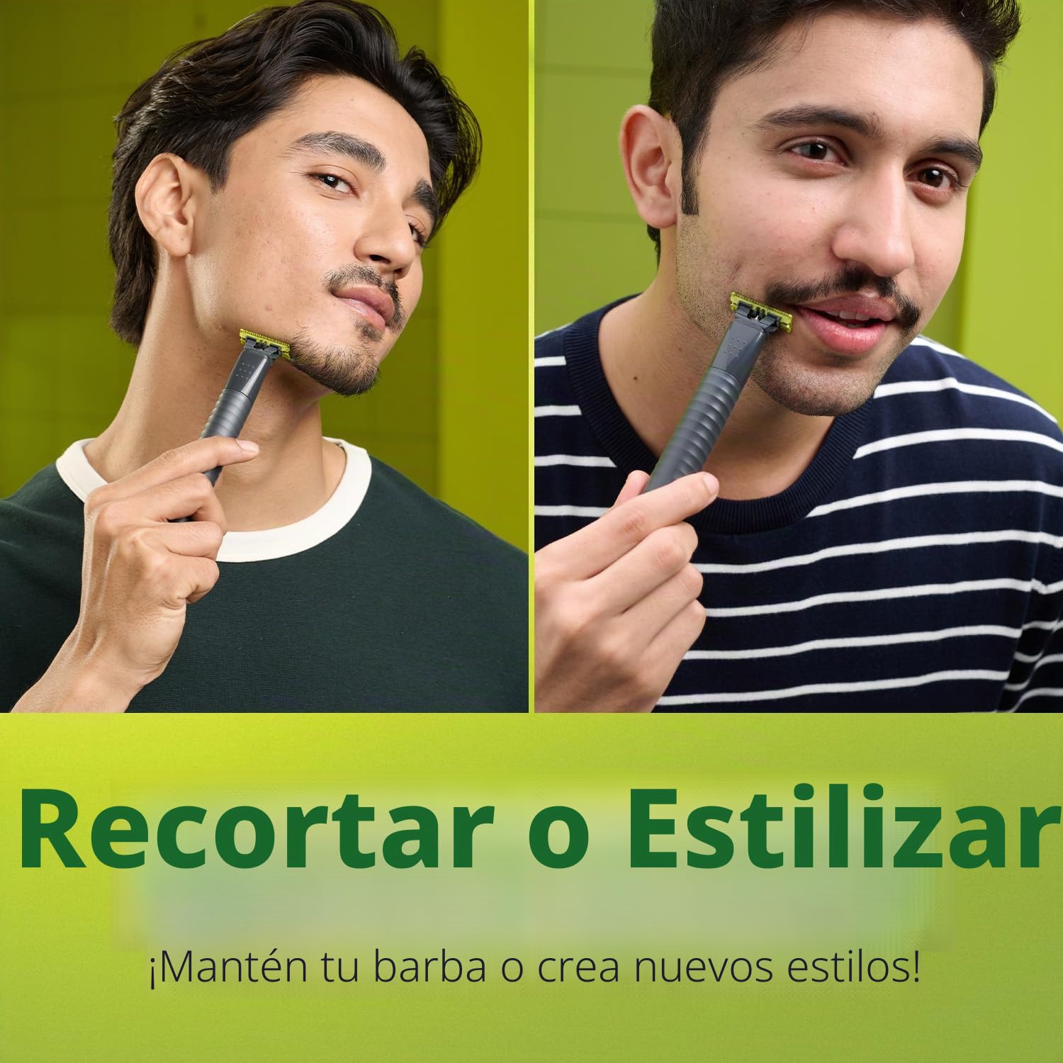 Philips OneBlade QP1424/10-2 peines de rastrojo (1, 3 mm), recargables, uso en húmedo y seco