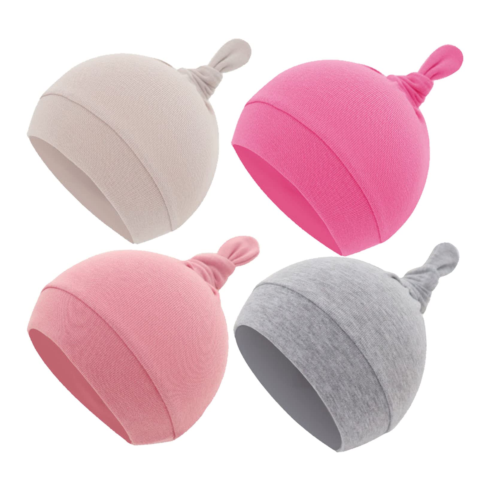 MookiraerBaby Hat and Mittens Set, Newborn Girl Hats/Newbor Beanies for Gilrs with No Scratch Mittens Baby Boy Hats Baby Girl Beanie