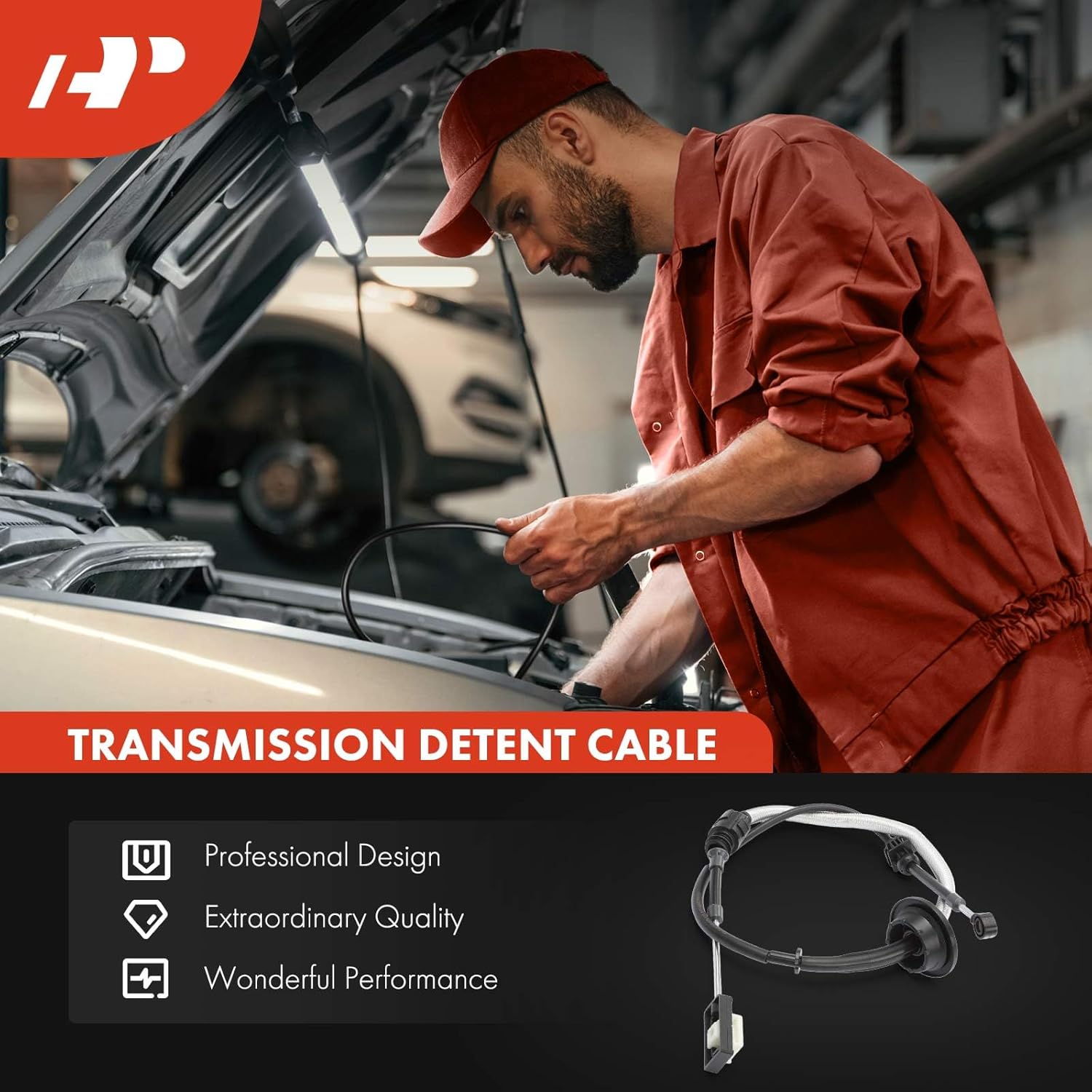 A-Premium 49.88 inch Automatic Transmission Shifter Cable Compatible with Ford F-150 F150 2005-2008 4.2L 4.6L 5.4L, F-150 F150 2009 4.2L & Lincoln Mark LT 2006-2008 5.4L, Automatic Transmission