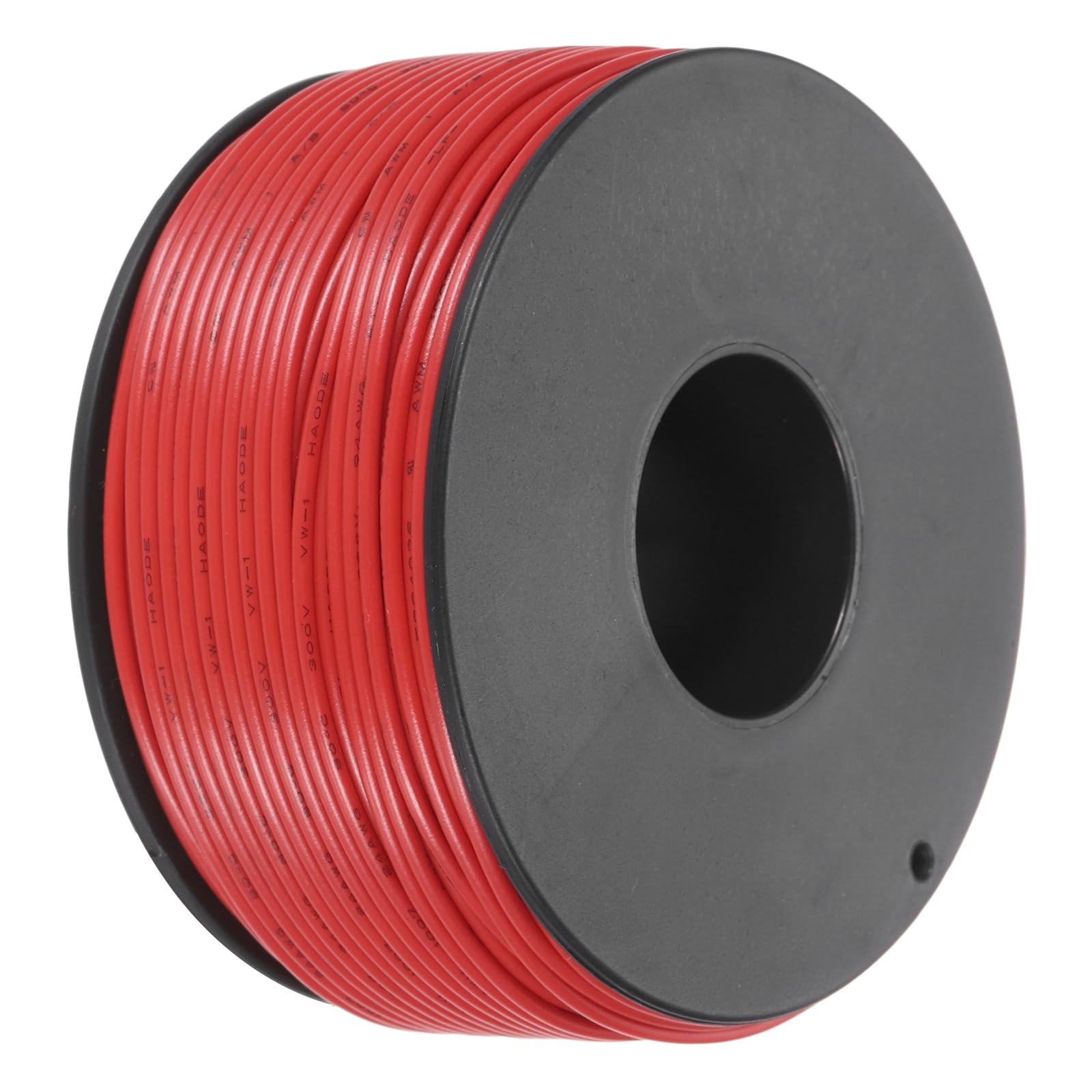 sourcing map 24AWG Stranded PVC Hookup Wire 50m/164ft Red, Electrical UL1007 Spool Tinned Copper Wire for Internal Connecting, Marine โ image 1