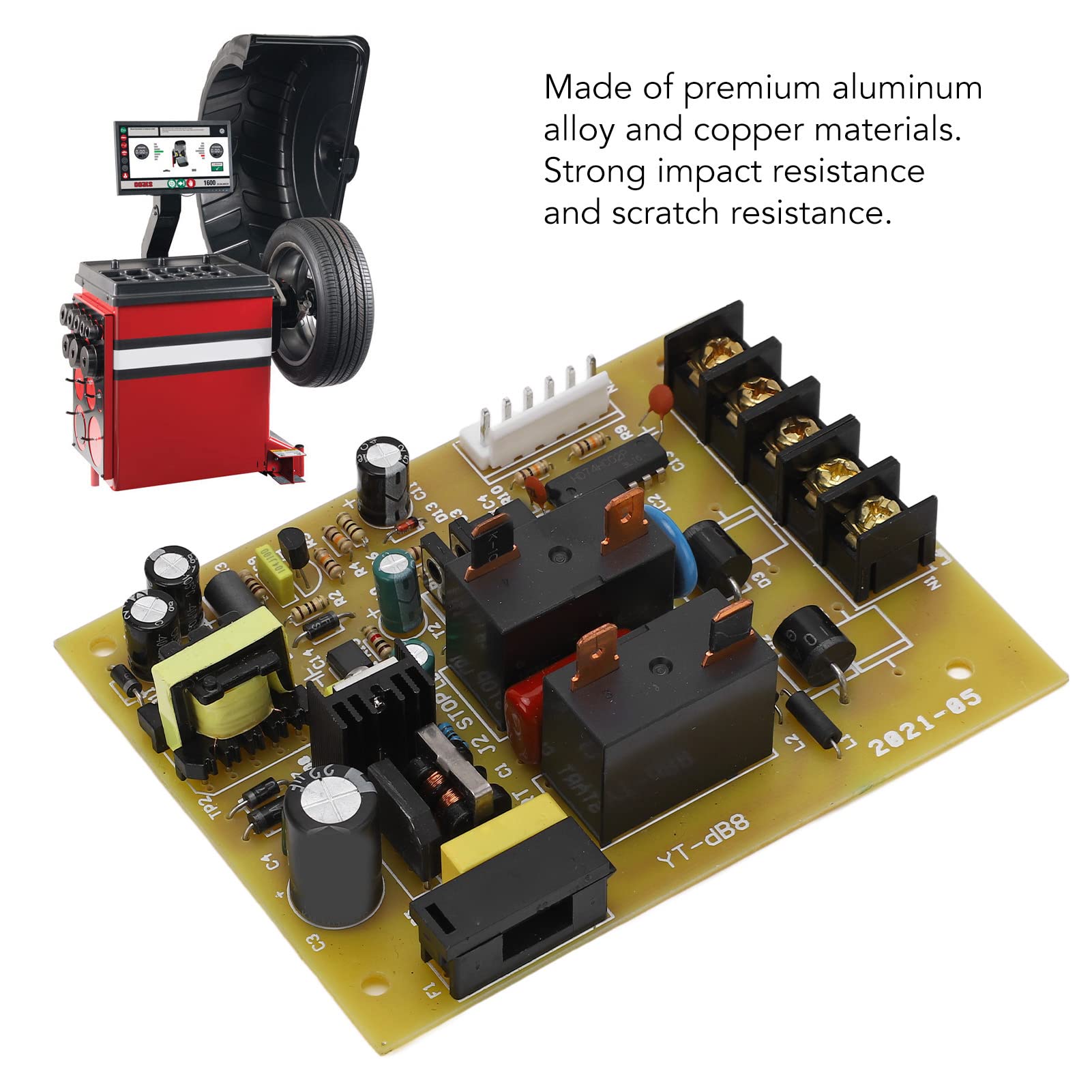 Placa de Circuito para Máquina de Balanceo de Neumáticos, Compatible con Varias Máquinas, Aluminio y Cobre - Mejor Precisión, Material Durable, Fácil Instalación para Reparación