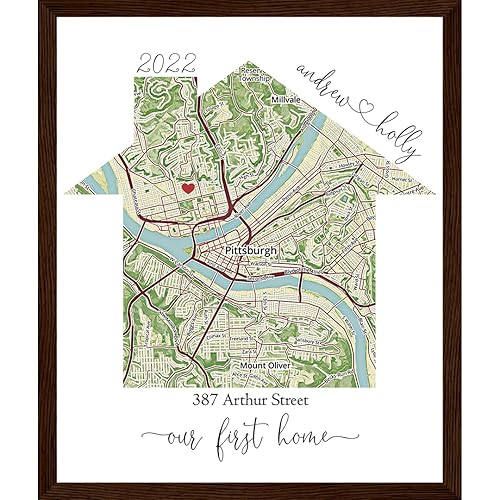 Miniatura 5 de Custom Map of Your Home - Personalized Housewarming Gifts, Personalized Home Map, First Home Gift for Couple, Home Sweet Home, Our First Home, House