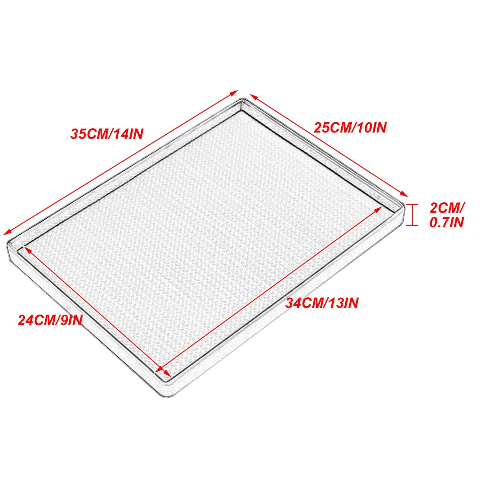 Vassoi da portata antiscivolo decorativi in plastica beige, 25 x 35 x 2 cm, ideali per feste, eventi, cucina e sala da pranzo