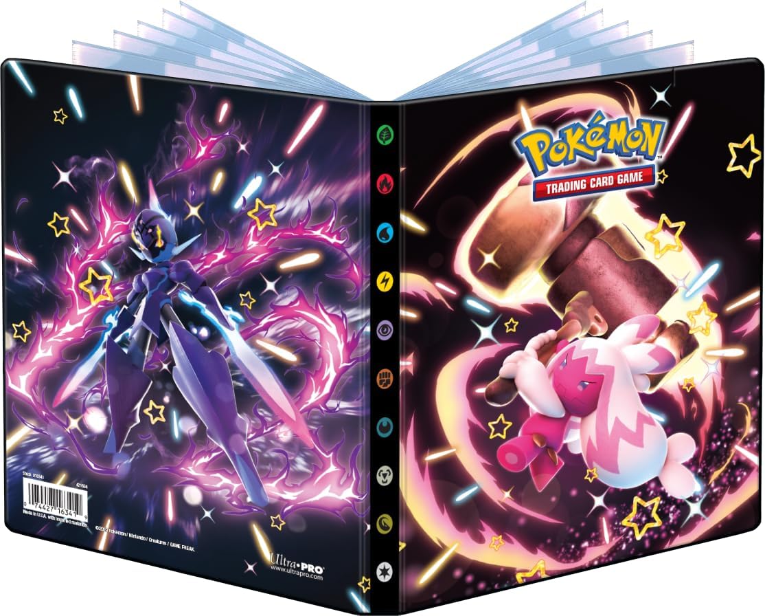 Ultra PRO - 4-Pocket Portfolio for Pokémon Scarlet and Violet - Shiny Tinkaton and Ceruledge, Premium Collectible Trading Card Collector's Essential Storage Solution Organizer